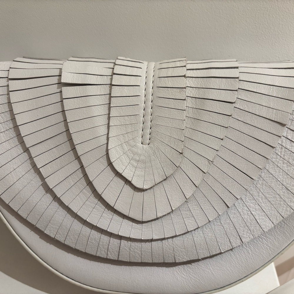 Sergio Rossi White Fringe belt bag - Picture 2 of 11